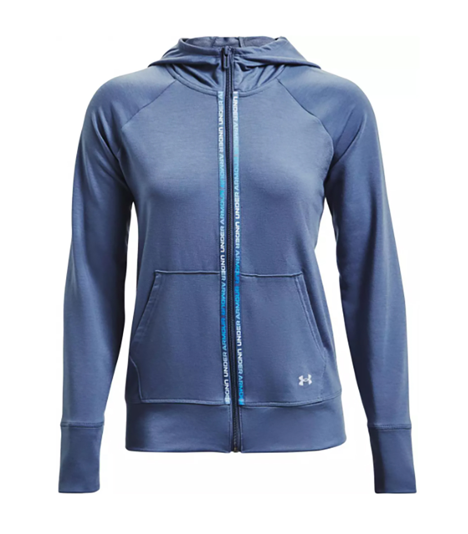 Niebieska bluza damska Under Armour 1360907470 SM bok z logo