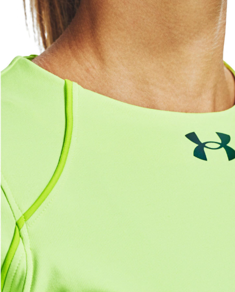 Zielona bluza damska Under Armour ColdGear SM bok z technologią RUSH