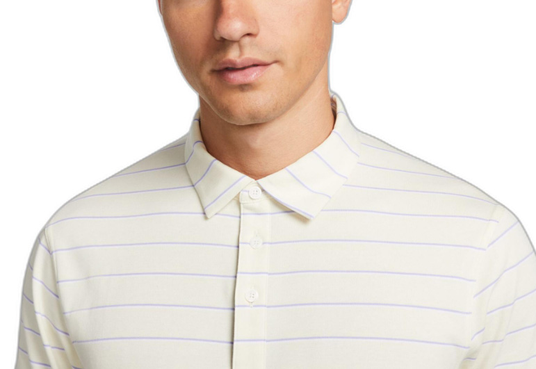 Żółta koszulka polo męska Nike Polo Golf Dri-FIT DH0891113 L przód z paskami