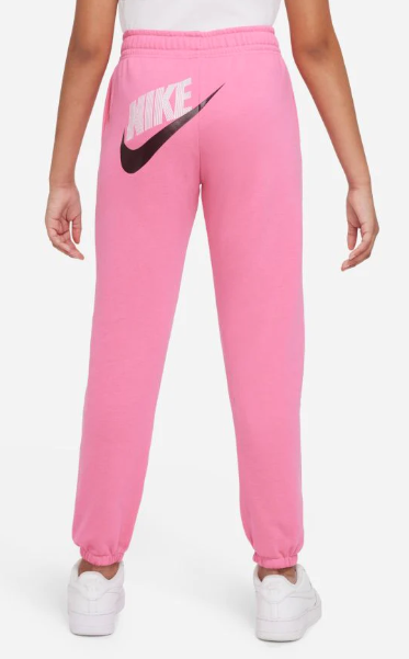 Różowe spodnie dziewczęce Nike NSW French Terry Fleece DV0653684 XL z luźnym krojem