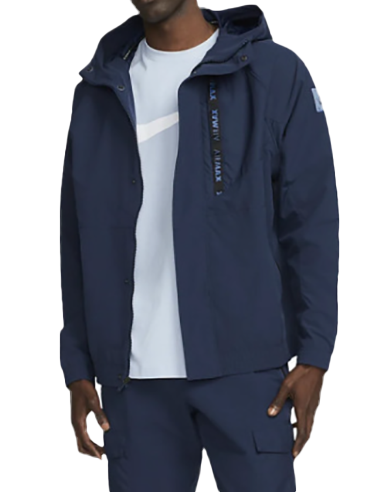 Granatowa kurtka męska Nike Air Max DV2337-410 XXL z wodoodpornymi wstawkami rip-stop