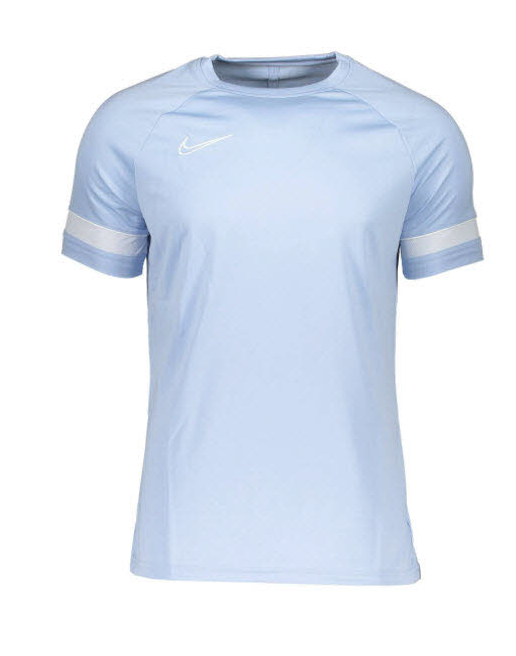 Niebieska męska koszulka Nike Dry Academy CW6101-548 XL przód z logo Nike