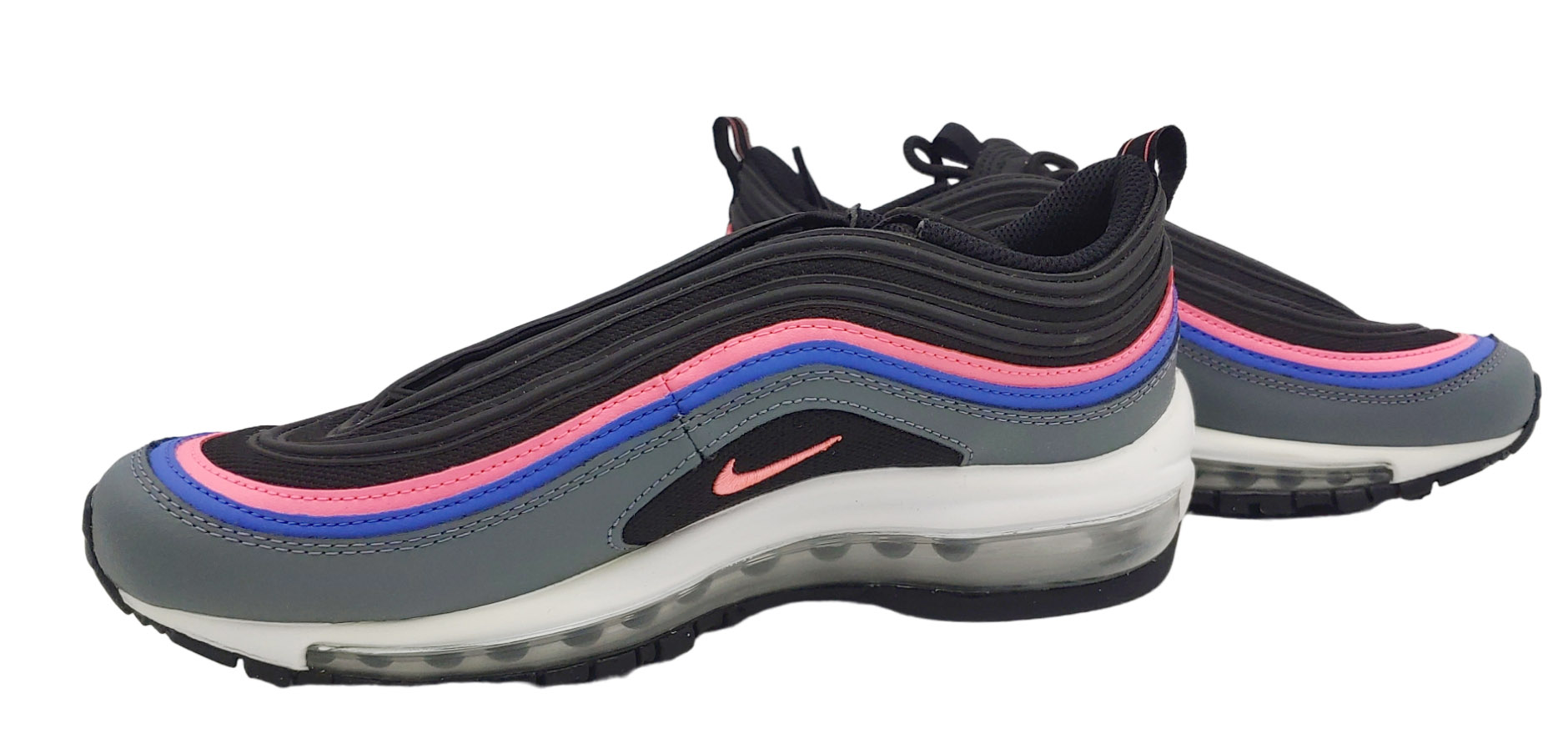 Czarne młodzieżowe sneakersy Nike Air Max 97 GS 921522026 r. 37,5 bok z akcentami kolorystycznymi