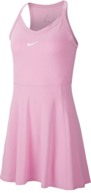 Różowa sukienka tenisowa Nike Court Dri-FIT AV0724-629 rozmiar XL przód z elastycznymi ramiączkami