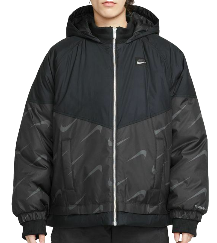 Czarna kurtka damska Nike Therma-FIT oversize DD4642-010 S – przód