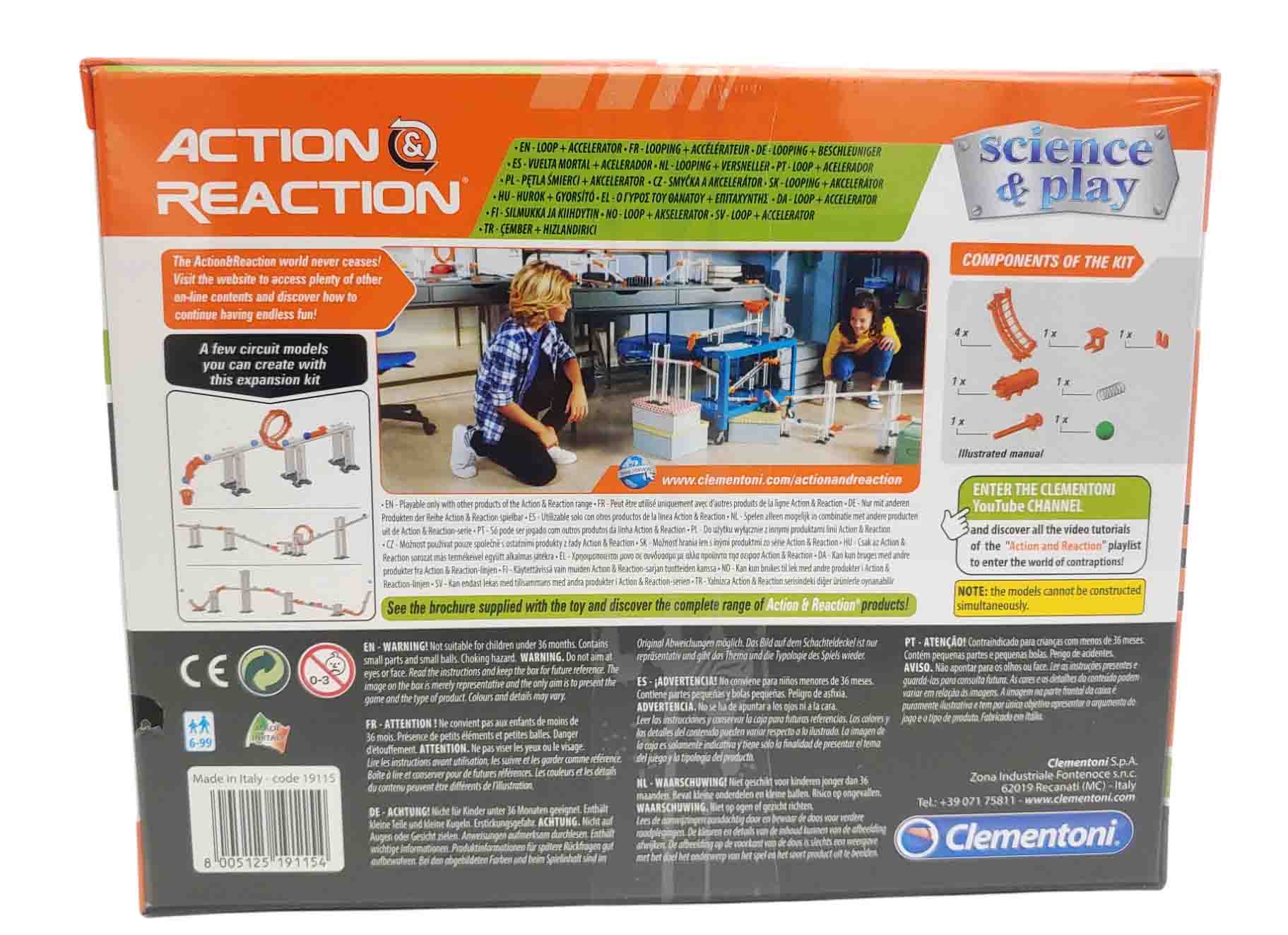 Clementoni Akcja-Reakcja Pętla 360 stopni zestaw STEM