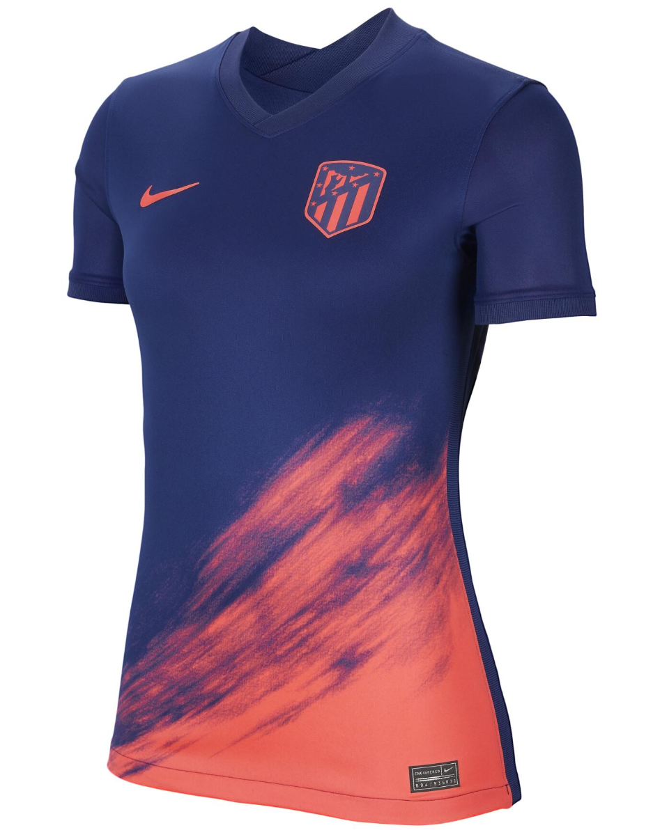 Multikolorowa damska koszulka Nike Atlético Madryt Away 2021/22 CV8179-421 S przód z Dri-FIT