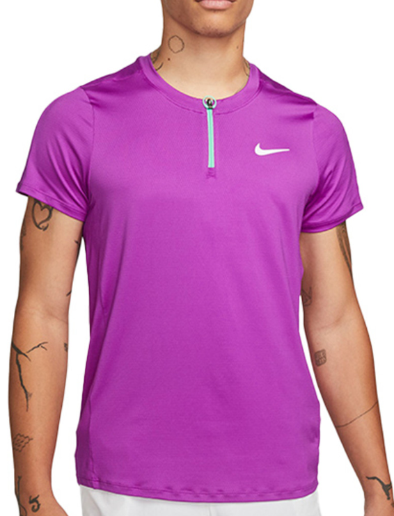 Męska koszulka polo Nike Court Advantage Fioletowa M – Front