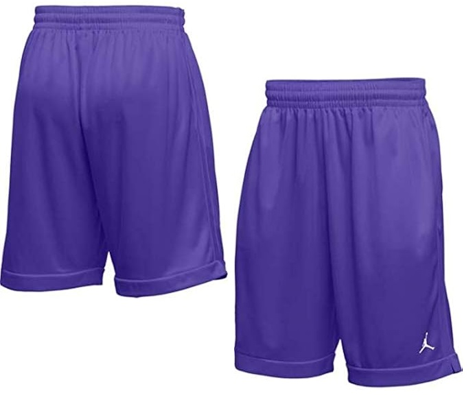 Fioletowe męskie spodenki Nike Air Jordan L – Widok ogólny