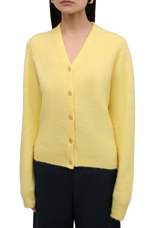 Żółty sweter damski Calvin Klein Heron Preston S przód