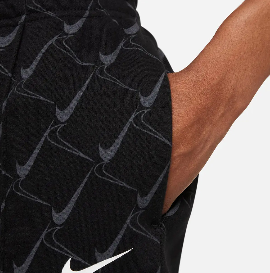 Damskie spodnie dresowe Nike Sportswear Swoosh czarne S przód