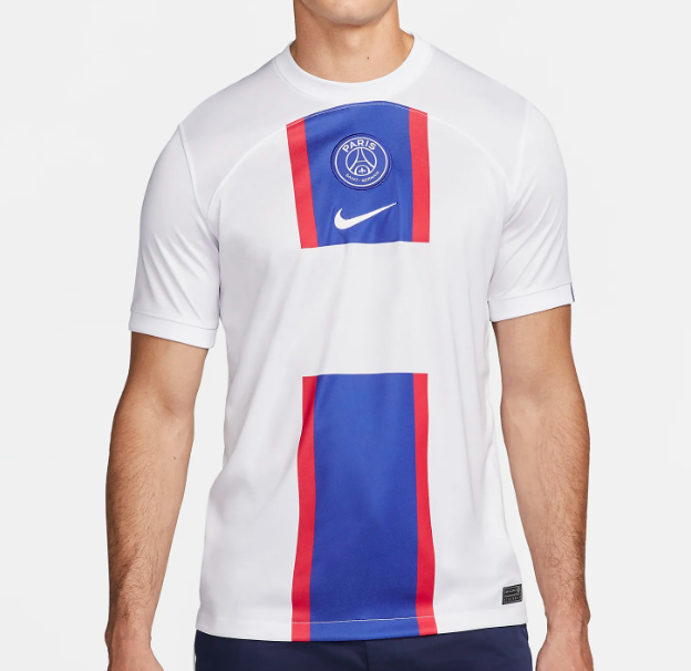 Biała koszulka męska Nike PSG Stadium Third 22/23 S przód