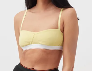 Biustonosz damski Calvin Klein Unlined Balconette żółty S 0040173WBE przód