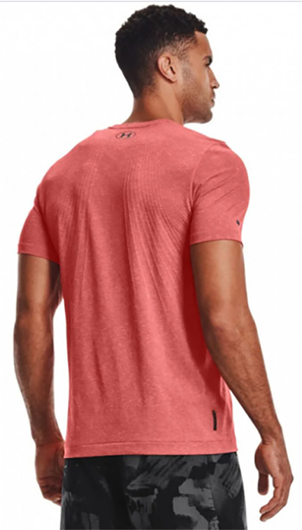 Czerwona męska koszulka Under Armour Fitted Rush Celliant 1361130690 L detal siateczki