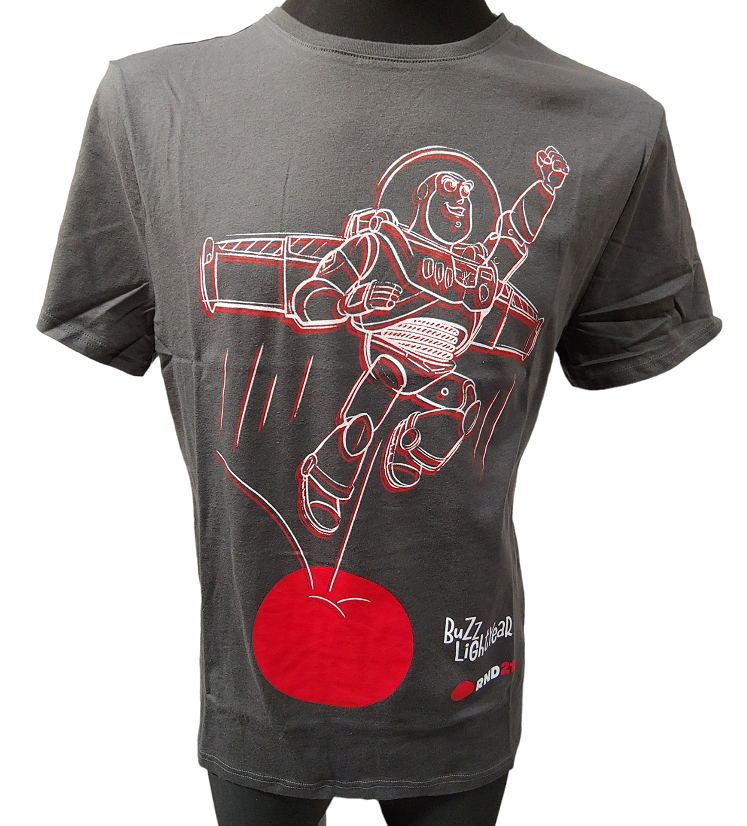 Szara koszulka damska Disney Buzz Astral XS przód