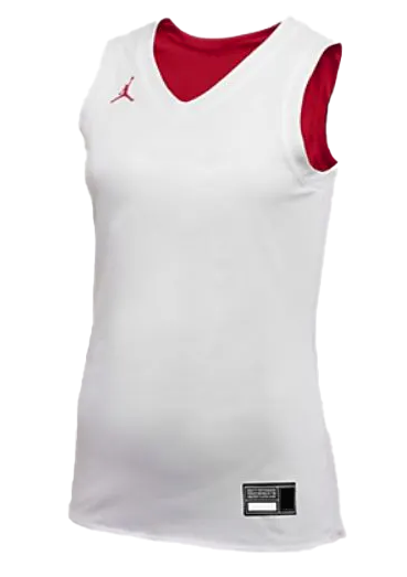 Czerwono-biały dwustronny top Nike Air Jordan L – Widok biały