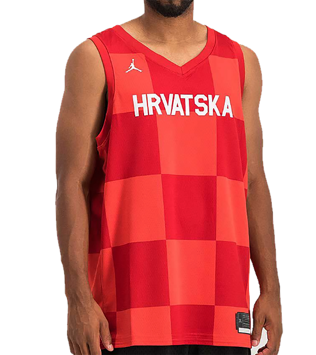 Czerwona koszulka Jordan Hrvatska CQ0141657 XXL limitowana edycja Tokio 2020