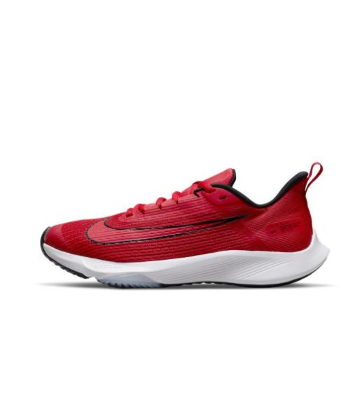 Czerwone młodzieżowe sneakersy Nike Air Zoom Speed 2 GS DC5148600 r. 33 detal cholewki i logo