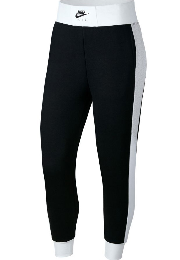 Czarne damskie spodnie dresowe Nike Air BV4775010 XL przód z logo