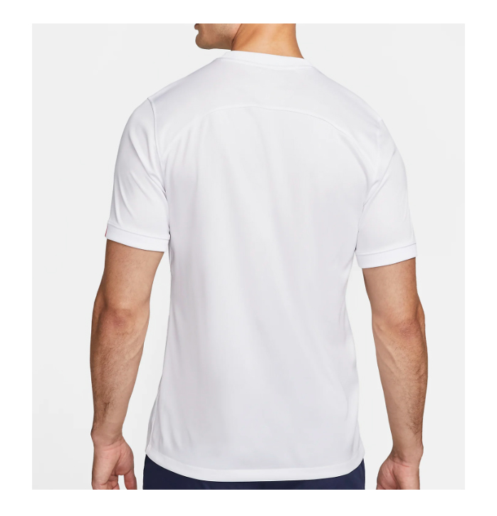 Biała koszulka męska Nike PSG Stadium Third 22/23 S bok