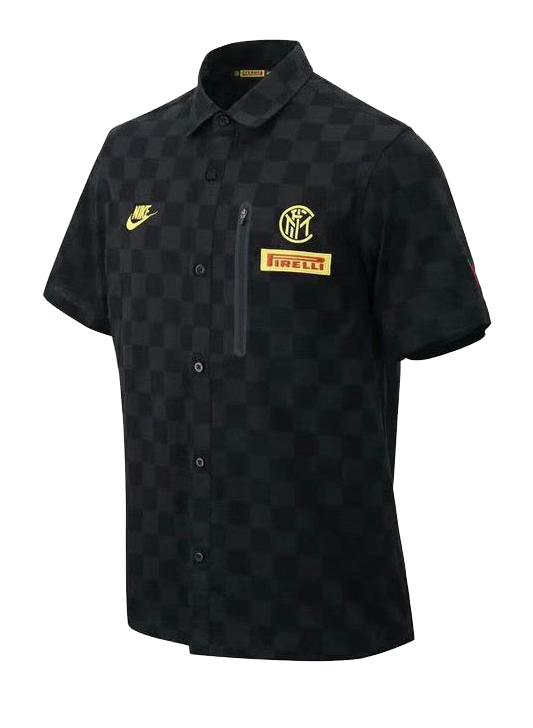 Czarna koszulka polo Nike Inter Mediolan XL bok