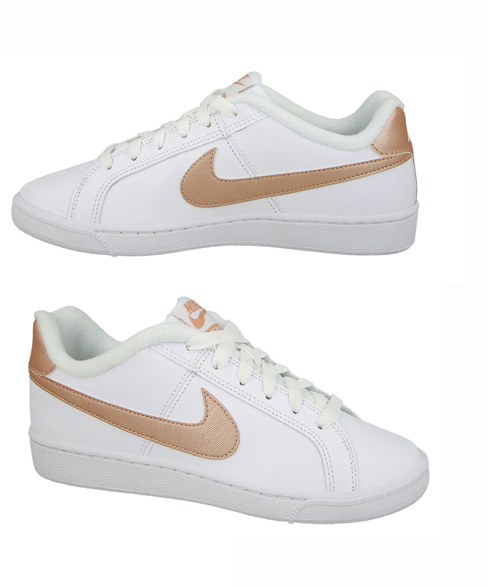 Białe damskie sneakersy Nike Court Royale 749867-101 r. 40 bok z wulkanizowaną podeszwą