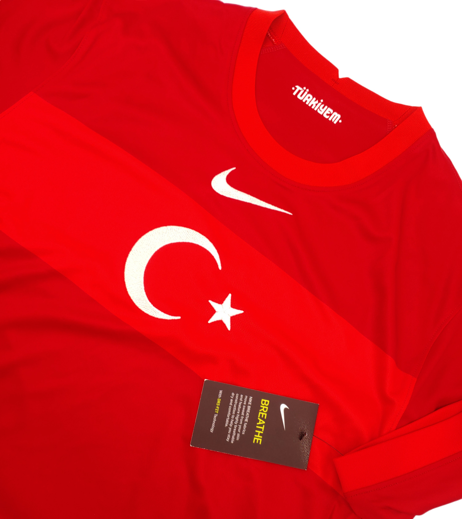 Czerwona koszulka męska Nike Turcja Wyjazdowa 2020/21 S bok