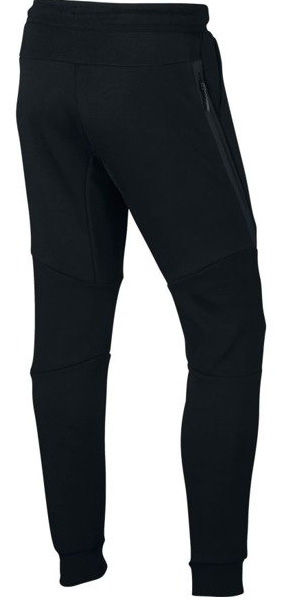 Czarne joggery męskie Nike Tech Fleece 805162-010 M bok z kieszenią na zamek