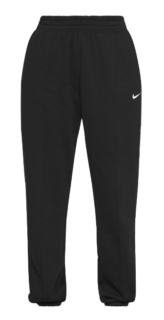 Czarne damskie spodnie Nike Sportswear Essential Loose Fit DQ0388-010 XS przód z elastycznym pasem