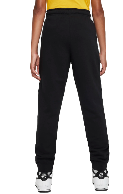 Czarne spodnie Nike DM8089-010 XL dla juniorów z prążkowanymi ściągaczami