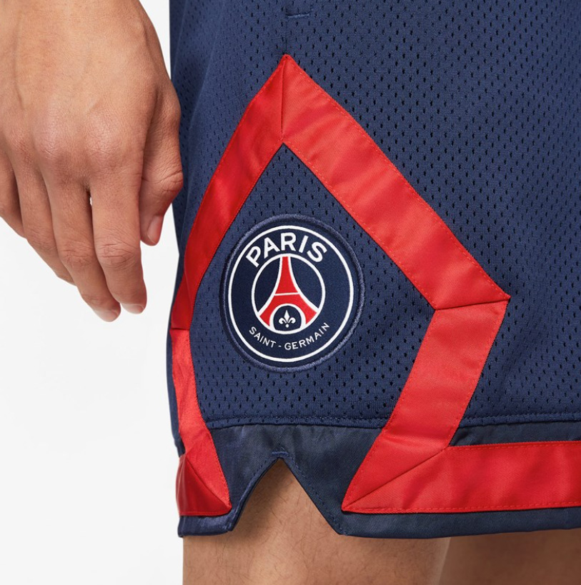 Granatowe spodenki męskie Nike Jordan x PSG XL bok