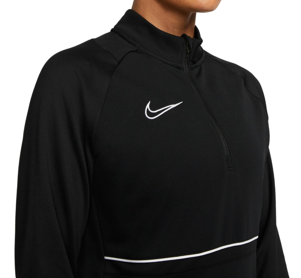 Bluza damska Nike Academy 21 DQ6737-010 czarna M detal z bliska