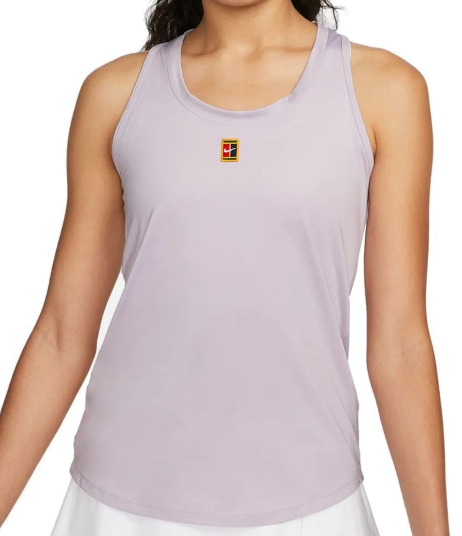 Fioletowy top damski Nike Court Dri-FIT L przód