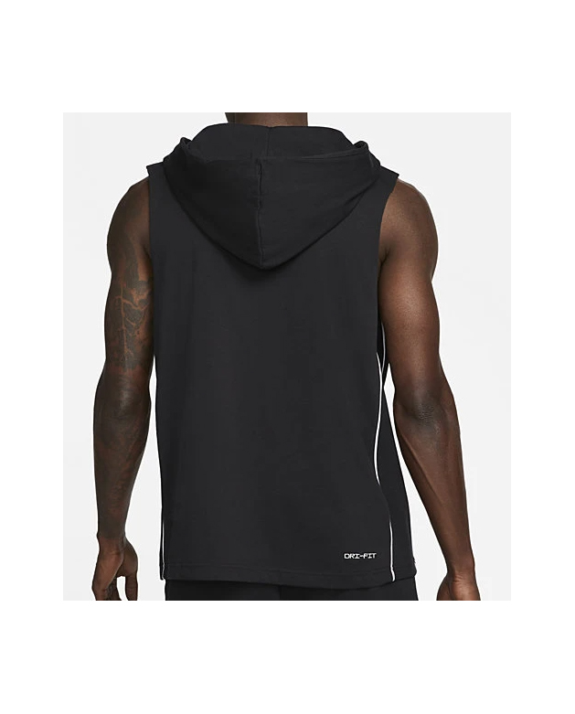 Czarna męska kamizelka Nike Standard Issue Dri-FIT DH7441-010 L detal paneli bocznych