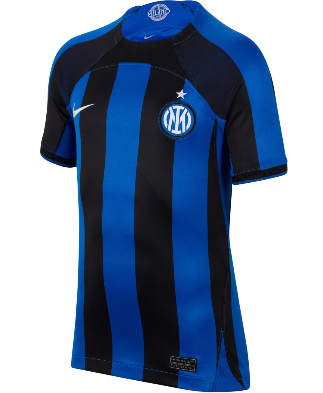 Niebiesko-czarna koszulka dziecięca Nike Inter Home M przód