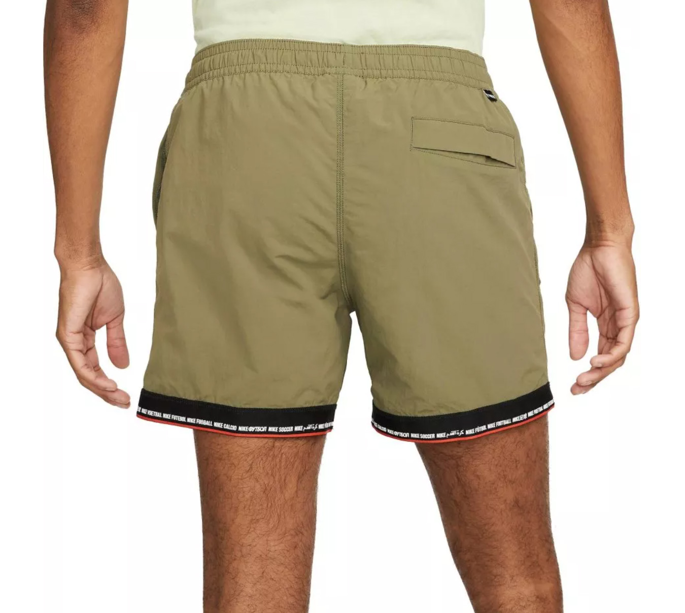 Zielone męskie spodenki Nike F.C. Tribuna Woven DH9678222 XS przód z grafiką