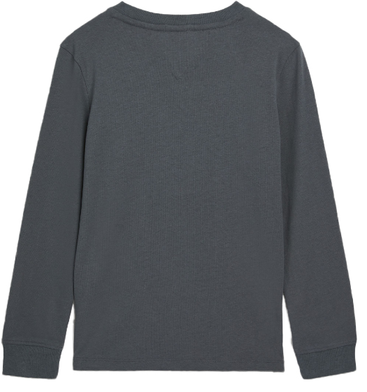 Szara dziecięca bluzka Tommy Hilfiger KS0KS00219 r. 104 z logo