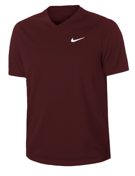Brązowa koszulka tenisowa męska Nike Court Dri-FIT Victory M przód
