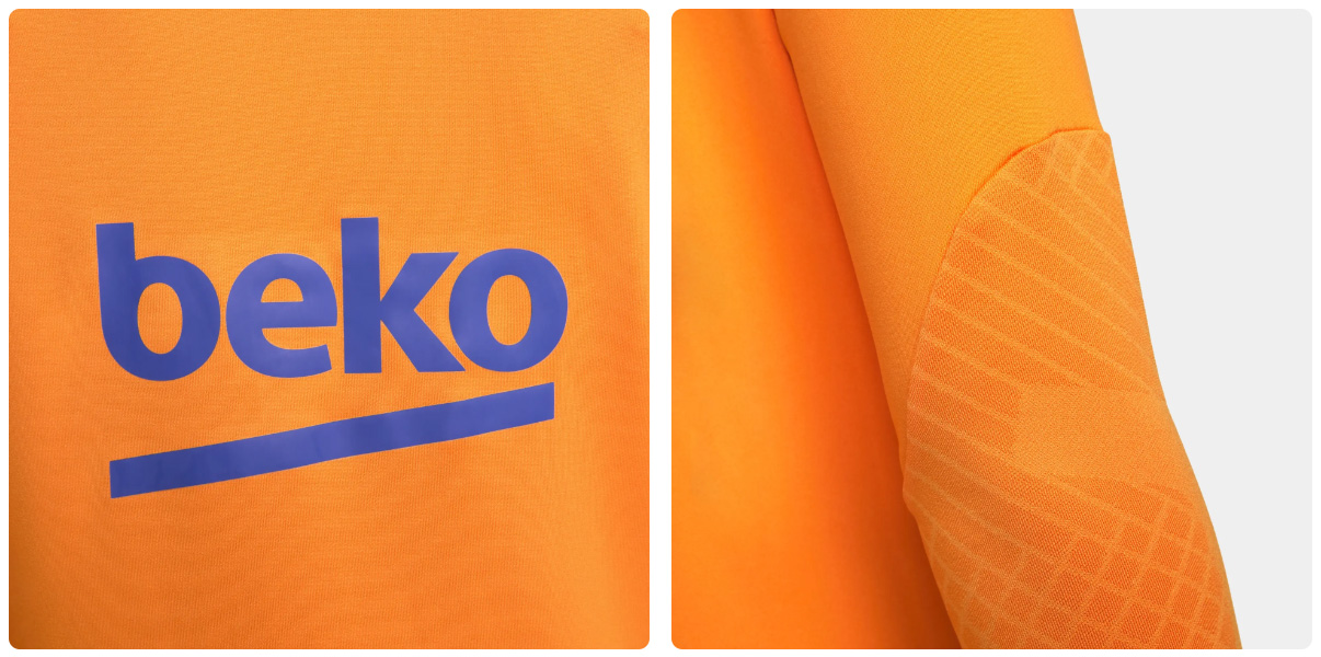 Pomarańczowa bluza Nike FC Barcelona Strike Drill XL – Widok frontu