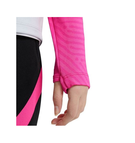Biała i różowa bluza dziecięca Nike PSG Strike Drill Top XS 122-128 cm przód