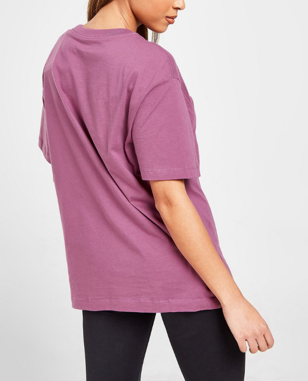 Koszulka damska Nike Oversize Tee Loose Fit fioletowa S detal