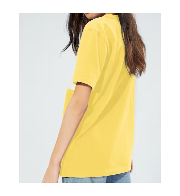 Żółta koszulka Tommy Jeans Coca-Cola rozmiar M tył z naszywką Tommy Jeans