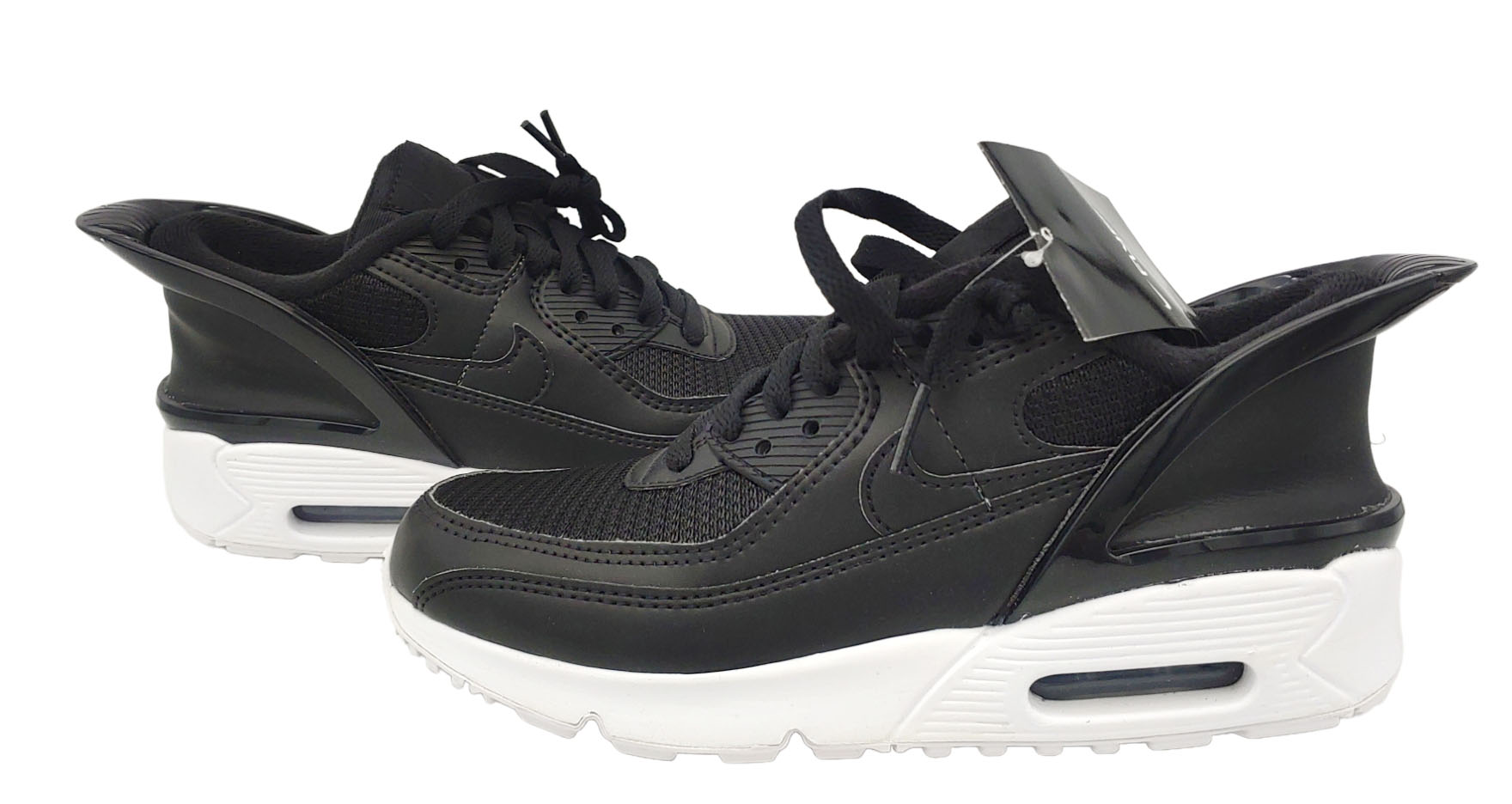 Czarne młodzieżowe sneakersy Nike Air Max 90 FlyEase GS CV0526-003 r. 39 bok z technologią FlyEase