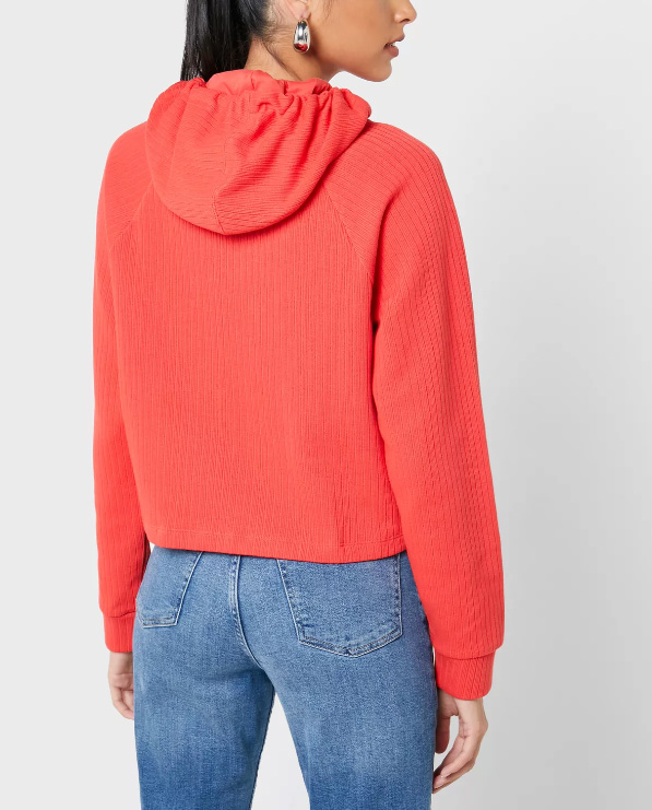 Czerwona bluza damska Nike CJ2663-631 XXL bok z kapturem