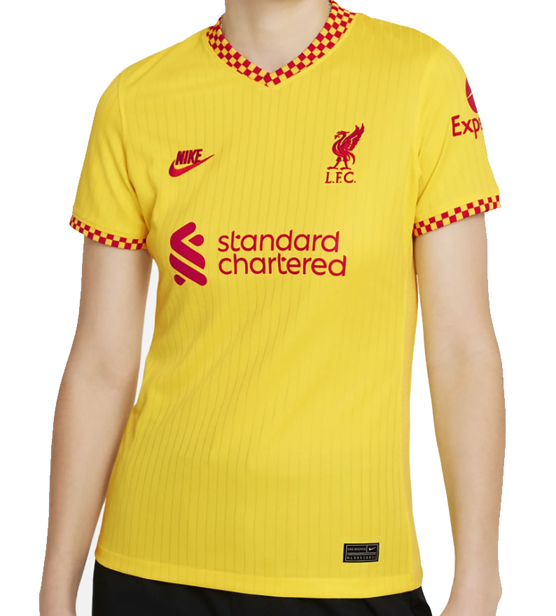 Koszulka damska Nike Liverpool FC 2021/22 żółta M przód