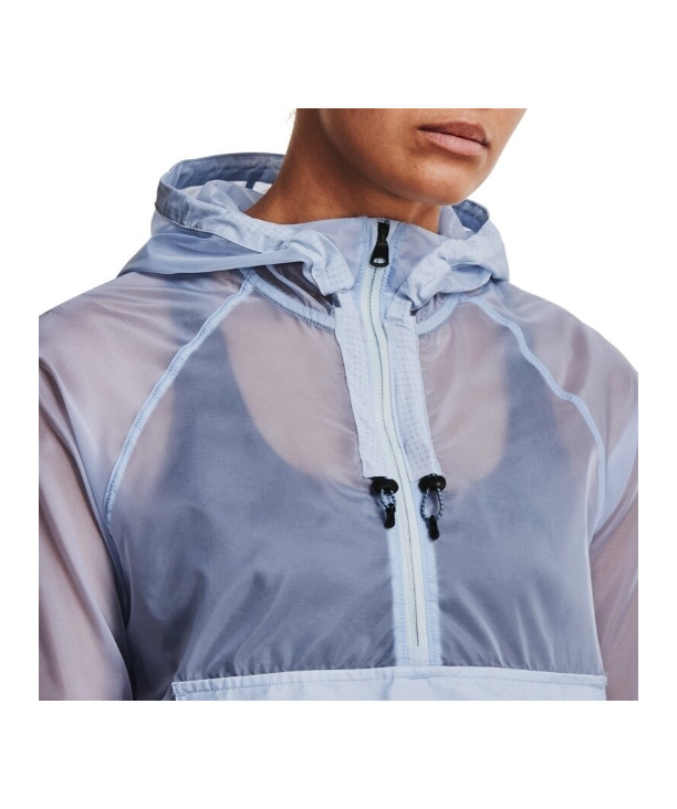 Niebieska kurtka damska Under Armour 1361368-438 SM przód z kapturem