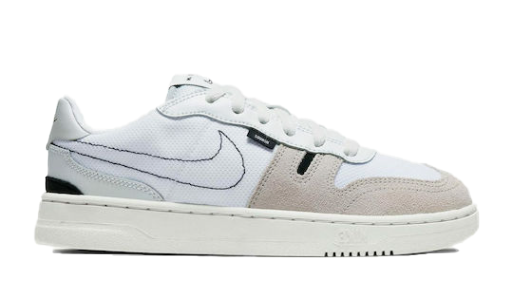 Białe młodzieżowe sneakersy Nike Squash-Type GS CJ4119-100 r. 37,5 z beżowymi elementami