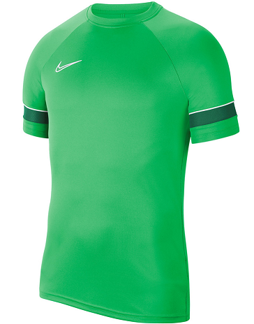 Zielona koszulka junior Nike Dri-FIT Academy21 CW6103-362 S 128-137 cm przód