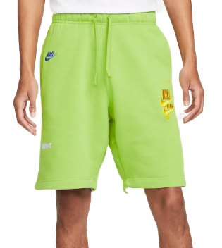 Zielone męskie spodenki Nike Sport Essentials DM6877332 XS detal kieszeni i pasa