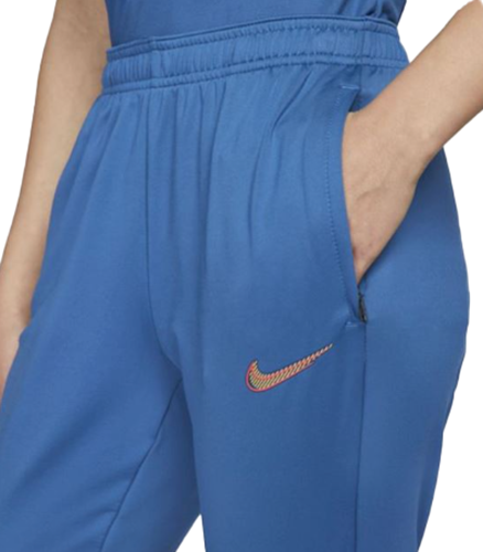 Damskie niebieskie spodnie Nike Strike Dri-FIT DH9159-407 M bok z kieszenią na suwak